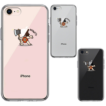 iPhone8 ケース クリア 金太郎 Money スマホケース 側面ソフト 背面ハード ハイブリッド-1