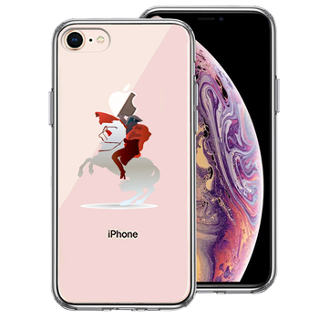 iPhone7 iPhone8 ケース クリア フランス皇帝 ナポレオン スマホケース 側面ソフト 背面ハード ハイブリッド-0