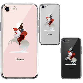 iPhone7 iPhone8 ケース クリア フランス皇帝 ナポレオン スマホケース 側面ソフト 背面ハード ハイブリッド-1
