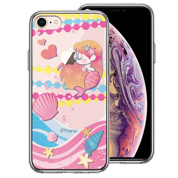 iPhone8 ケース クリア Young mermaid 2 スマホケース 側面ソフト 背面ハード ハイブリッド-0