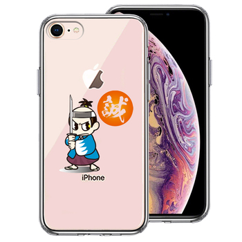 iPhone8 case clear samurai new . collection new selection collection smartphone case side soft the back side hard hybrid -0