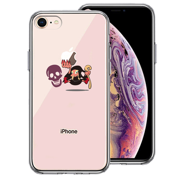 iPhone8 ケース クリア ファンタジーシリーズ 魔女 スマホケース 側面ソフト 背面ハード ハイブリッド-0