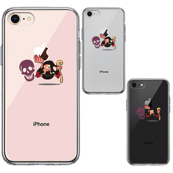 iPhone8 ケース クリア ファンタジーシリーズ 魔女 スマホケース 側面ソフト 背面ハード ハイブリッド-1