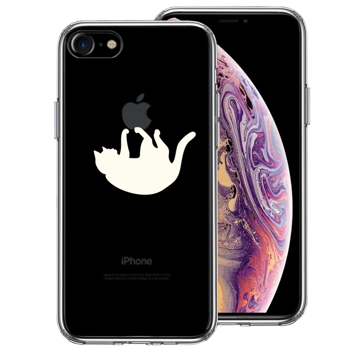 iPhone7 кейс прозрачный ..... кошка белый смартфон кейс боковая сторона soft задняя сторона твердый hybrid -0