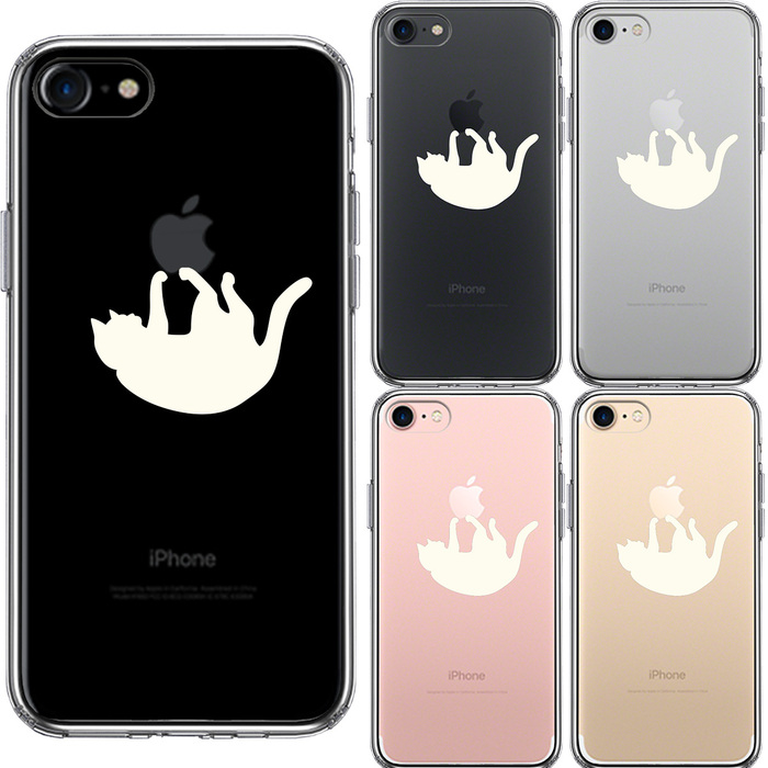 iPhone7 кейс прозрачный ..... кошка белый смартфон кейс боковая сторона soft задняя сторона твердый hybrid -1