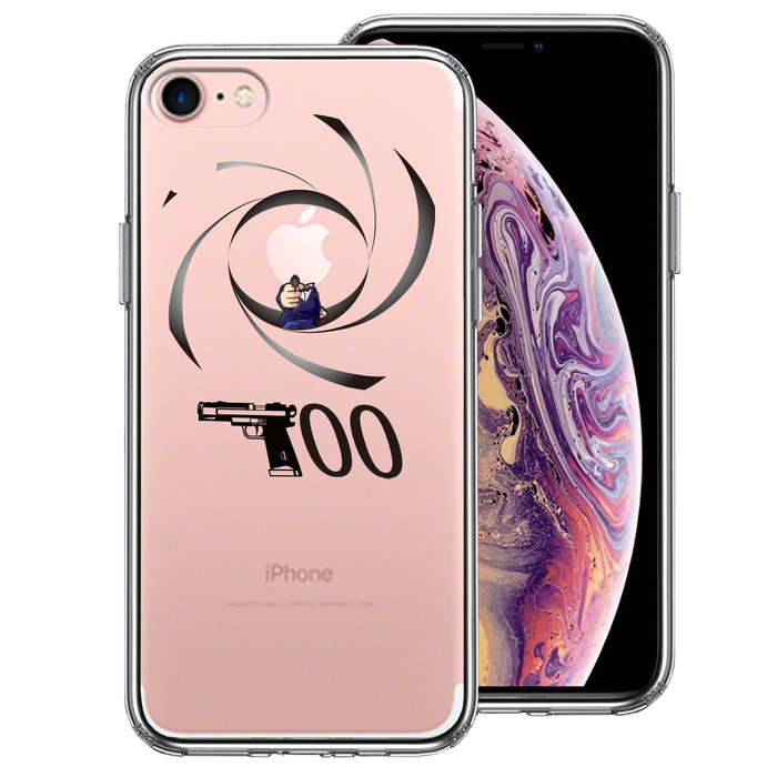 iPhone7 ケース クリア ＳＰＹ スマホケース 側面ソフト 背面ハード ハイブリッド-0