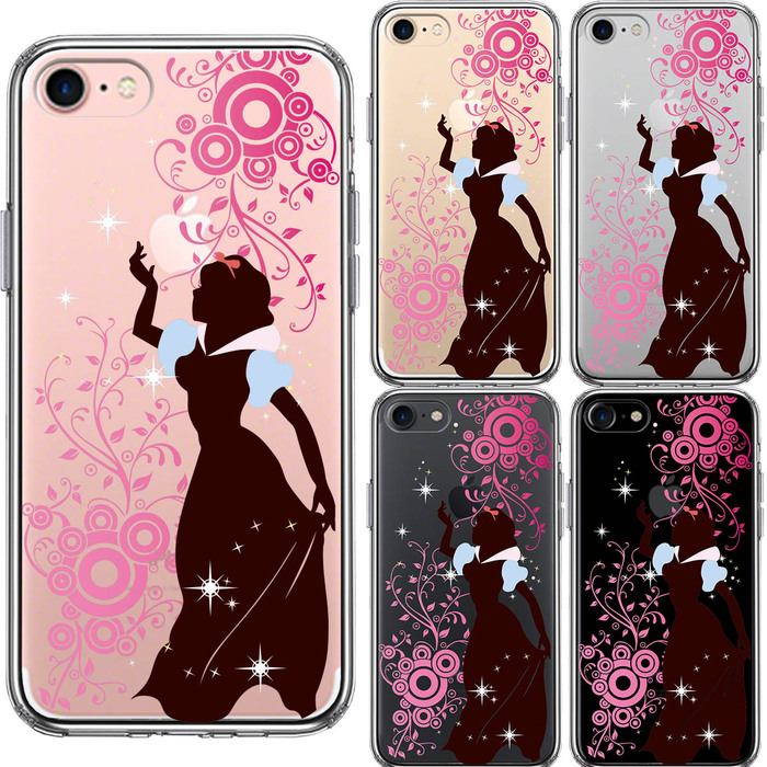 iPhone7 ケース クリア ファンタジーシリーズ 白雪姫 1 スマホケース 側面ソフト 背面ハード ハイブリッド-1