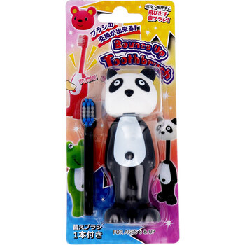  bow ns up toothbrush changeable brush attaching Panda  1 pcs + 1 pcs 12 piece set -1