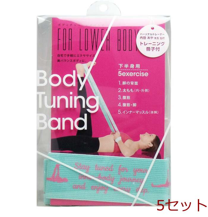 ボディチューニングバンド 下半身用 トレーニング冊子付 1個入 5セット-0