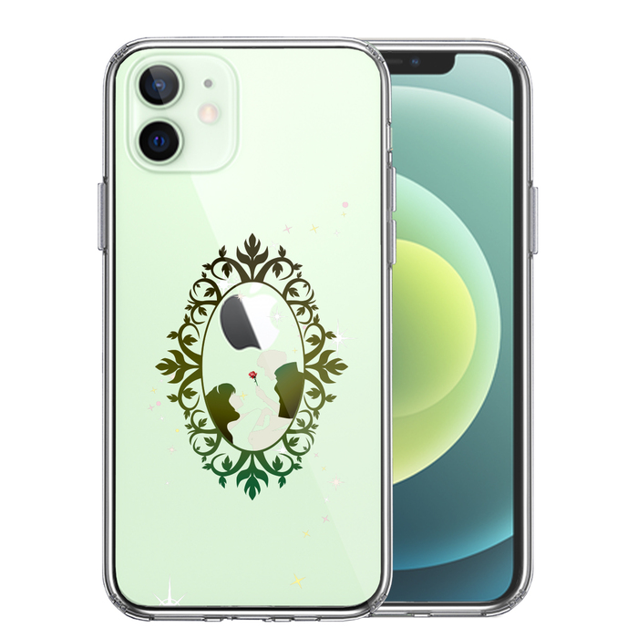 iPhone12 ケース クリア 眠れる森の美女 2 スマホケース 側面ソフト 背面ハード ハイブリッド-0