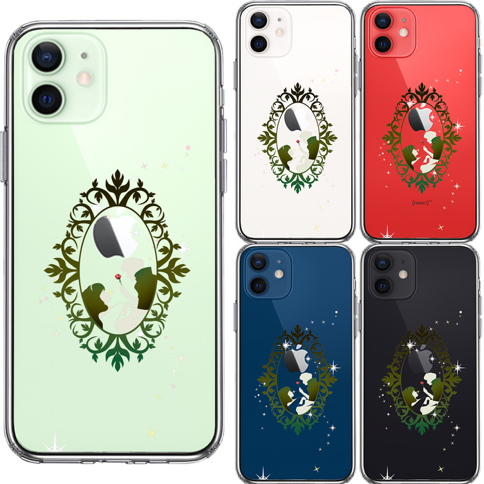 iPhone12 ケース クリア 眠れる森の美女 2 スマホケース 側面ソフト 背面ハード ハイブリッド-1