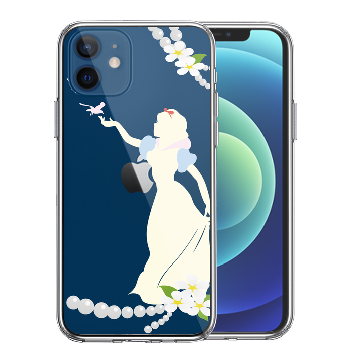 iPhone12 ケース クリア 白雪姫 2 スマホケース 側面ソフト 背面ハード ハイブリッド-0