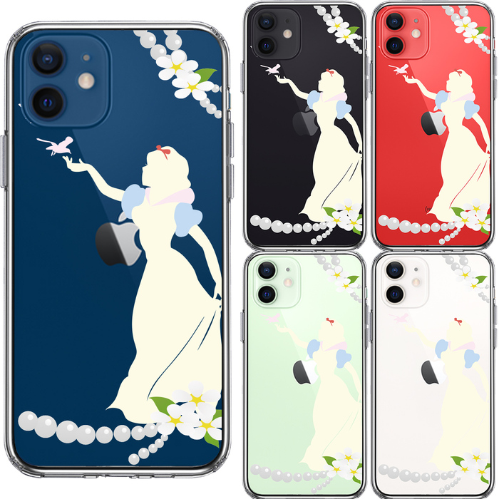 iPhone12 ケース クリア 白雪姫 2 スマホケース 側面ソフト 背面ハード ハイブリッド-1