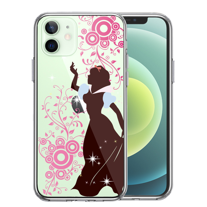 iPhone12 ケース クリア 白雪姫 1 スマホケース 側面ソフト 背面ハード ハイブリッド-0