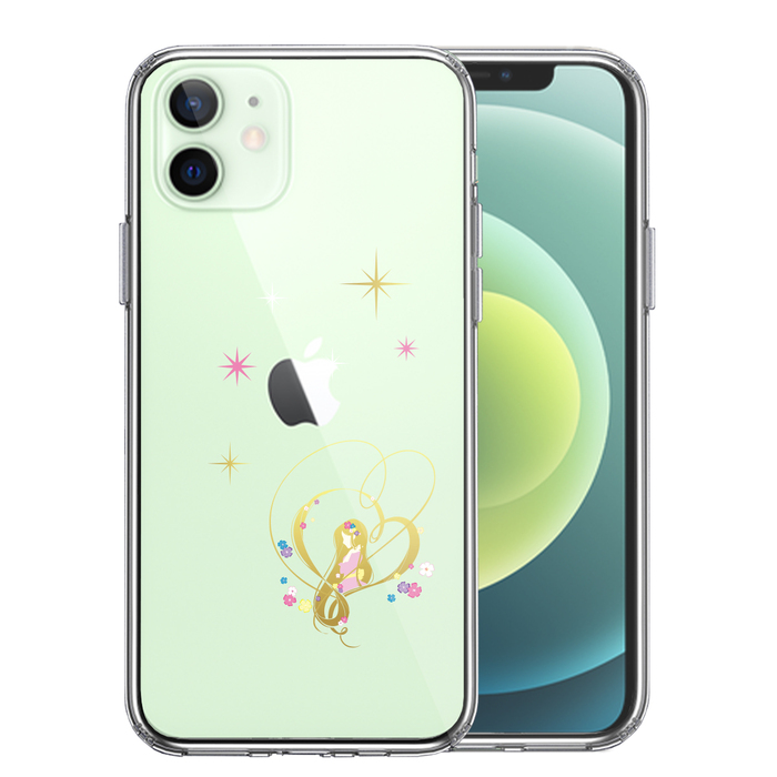 iPhone12 ケース クリア ラプンツェル 星 スマホケース 側面ソフト 背面ハード ハイブリッド-0