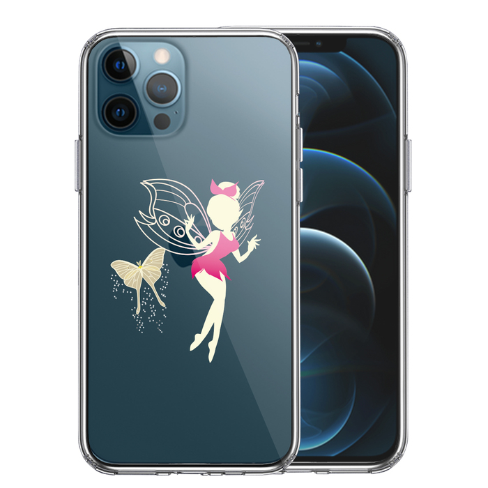 iPhone12Pro ケース クリア ピーターパン 妖精 3 スマホケース 側面ソフト 背面ハード ハイブリッド-0
