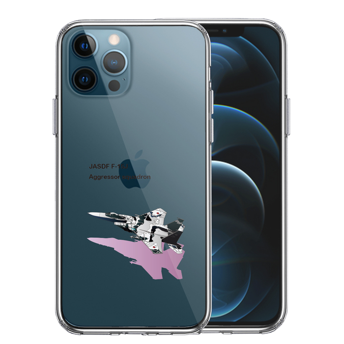 iPhone12Pro ケース クリア 航空自衛隊 F-15J アグレッサー スマホケース 側面ソフト 背面ハード ハ UA14264552-9728-0