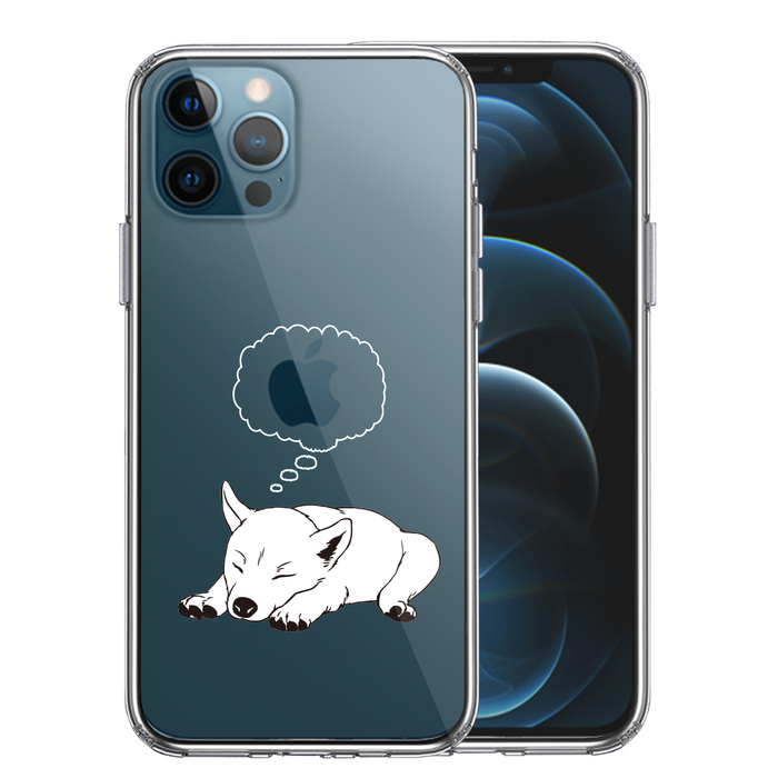 iPhone12Pro ケース クリア 柴犬 スマホケース 側面ソフト 背面ハード ハイブリッド-0
