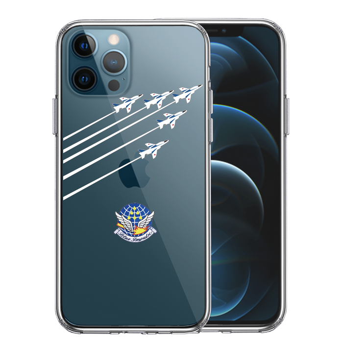 iPhone12Pro ケース クリア シェル ブルーインパルス スマホケース 側面ソフト 背面ハード ハイブリッド-0
