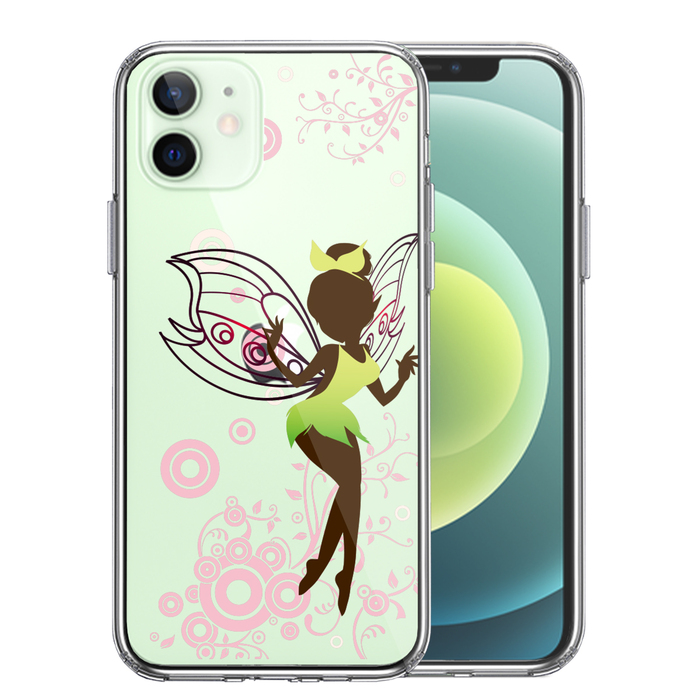 iPhone12mini ケース クリア ピーターパン 妖精 1 スマホケース 側面ソフト 背面ハード ハイブリッド-0