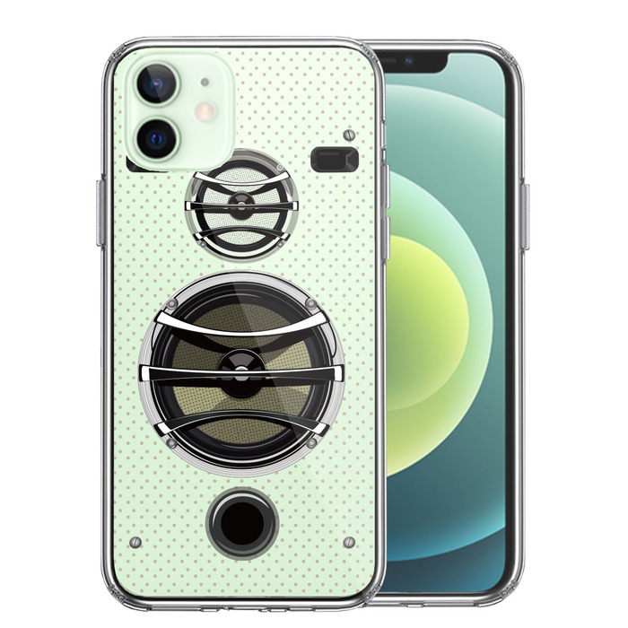 iPhone12 ケース クリア スピーカー スマホケース 側面ソフト 背面ハード ハイブリッド-0
