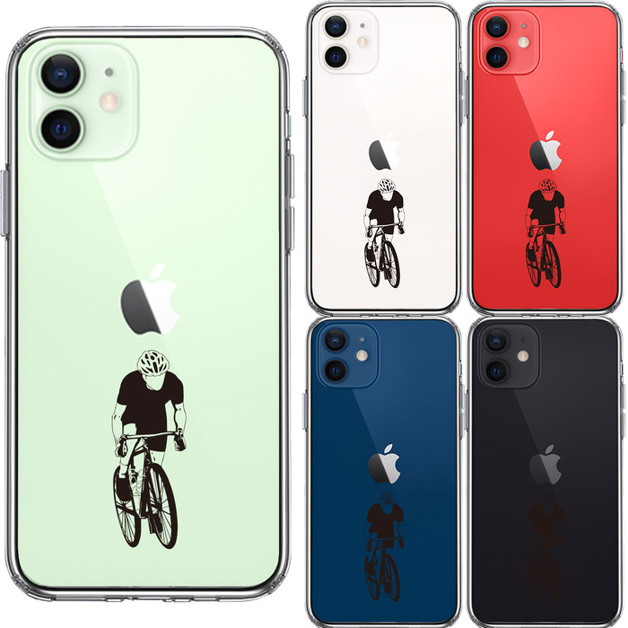 iPhone12mini case clear sport cycling man .1 smartphone case side soft the back side hard hybrid -1