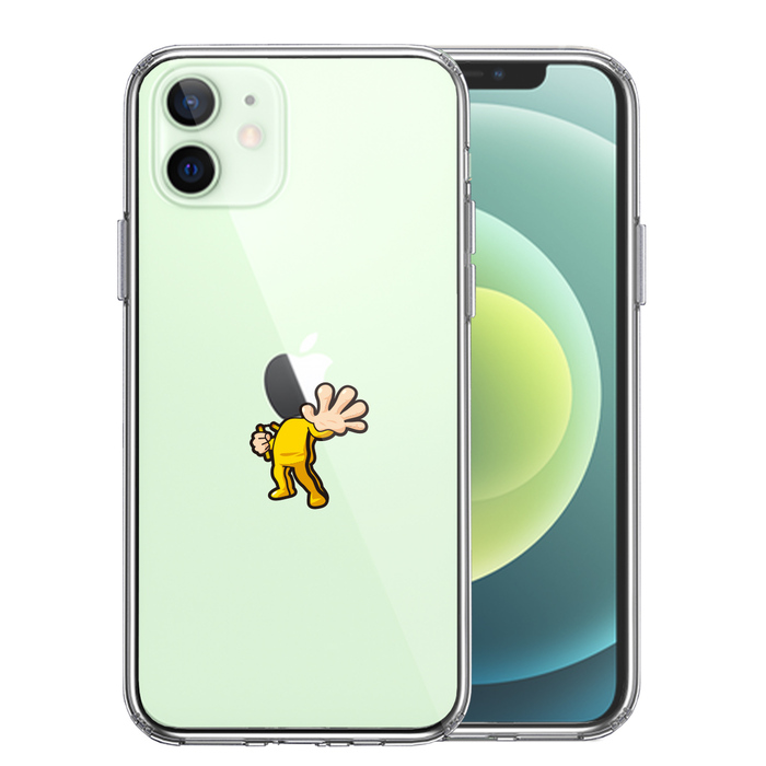 iPhone12mini ケース クリア 映画パロディ 天才 格闘家 スマホケース 側面ソフト 背面ハード ハイブリッド-0