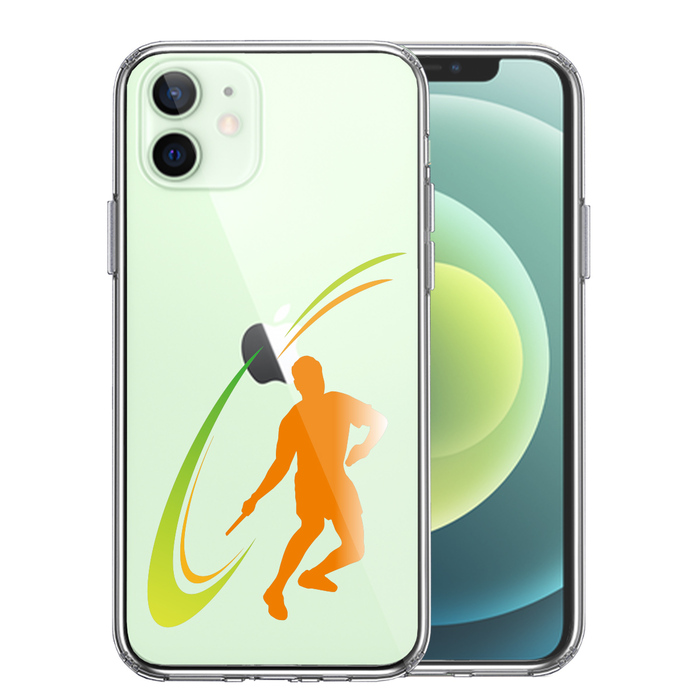 iPhone12mini case clear ping-pong Drive man smartphone case side soft the back side hard hybrid -0