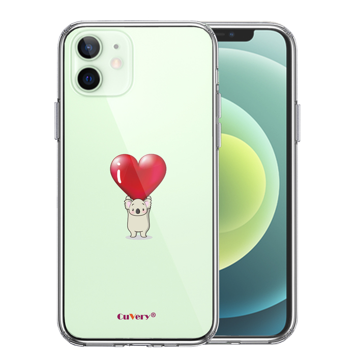 iPhone12mini case clear koala Heart weight .. smartphone case side soft the back side hard hybrid -0