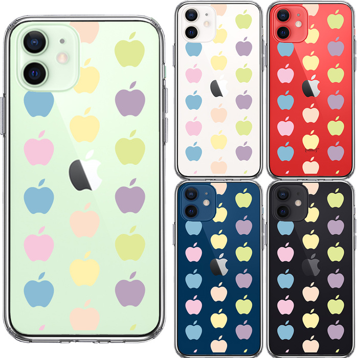 iPhone12mini case clear .. apple apple polka dot smartphone case side soft the back side hard hybrid -1