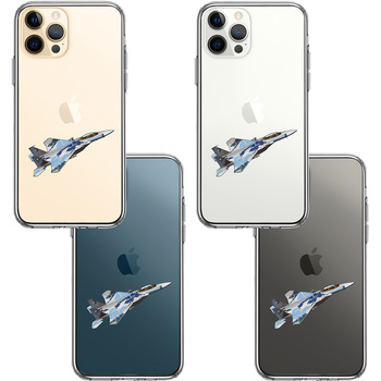 iPhone12Pro ケース クリア 航空自衛隊 F-15J アグレッサー5 スマホケース 側面ソフト 背面ハード ハイブリッド-1