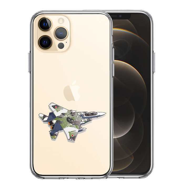 iPhone12Pro ケース クリア 航空自衛隊 F-15J アグレッサー スマホケース 側面ソフト 背面ハード ハ UA14525881-9959-0