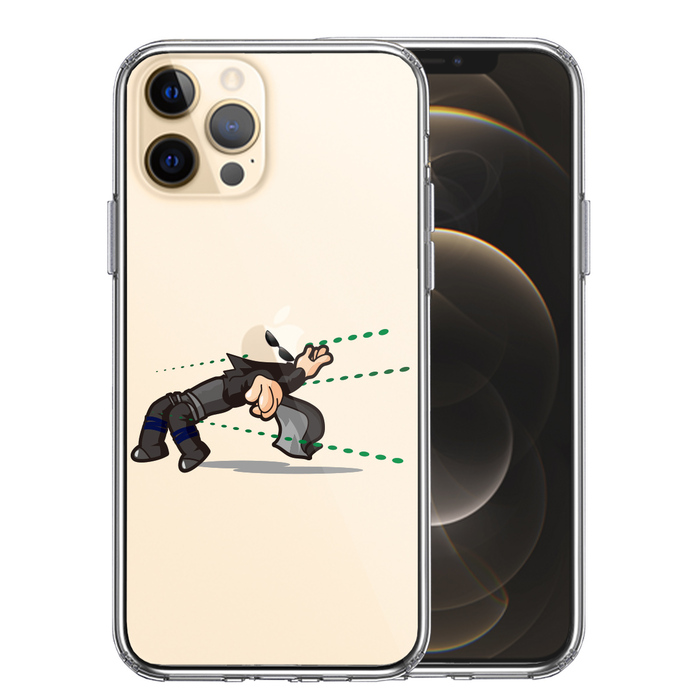 iPhone12Pro ケース クリア 映画パロディ MATRISK 2 スマホケース 側面ソフト 背面ハード ハイブリッド-0