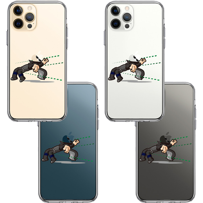 iPhone12Pro ケース クリア 映画パロディ MATRISK 2 スマホケース 側面ソフト 背面ハード ハイブリッド-1