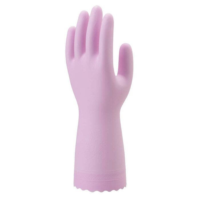 ショーワ ナイスハンド ミューうす手 指先強化タイプ ピンク Mサイズ 20個セット-1