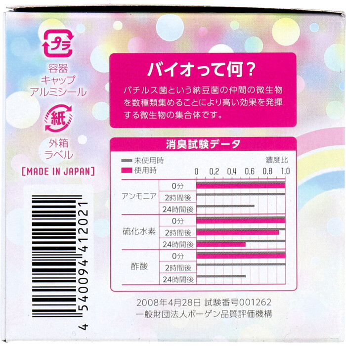 ニオイのち晴れ レインボージュエリー 消臭剤 ゲルタイプ 150g 3個セット-1