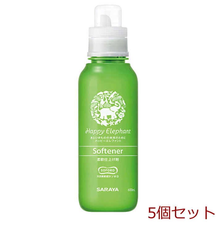  happy Elephant flexible finishing ... .. natural . oil. fragrance less remainder . type body 600mL 5 piece set -0