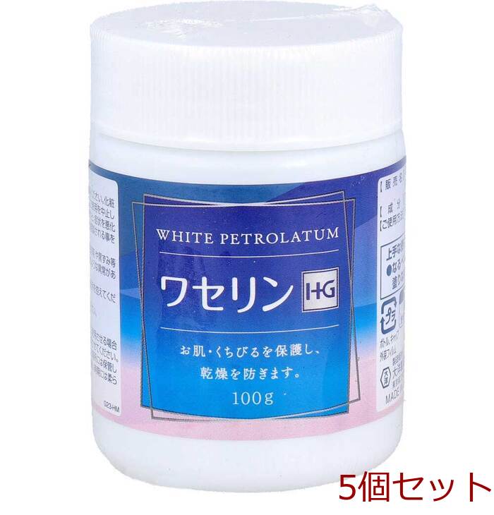 ワセリンHG 100g 5個セット-0