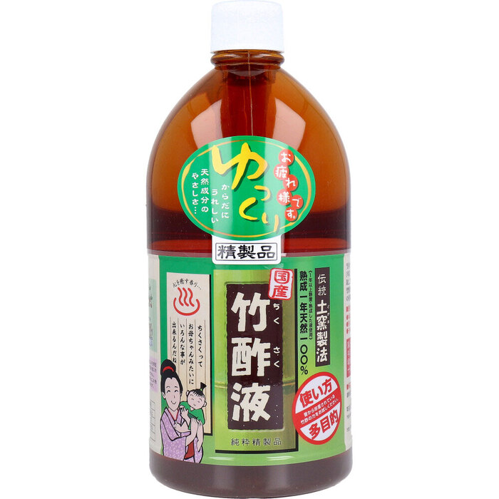 日本漢方研究所 国産 竹酢液 1L-0