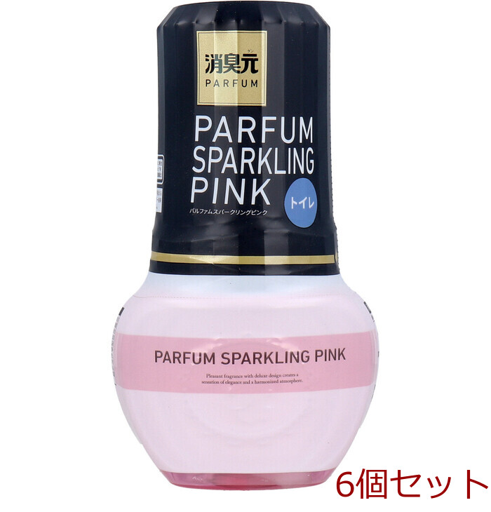 トイレの消臭元 パルファムスパークリングピンク 400mL 6個セット-0