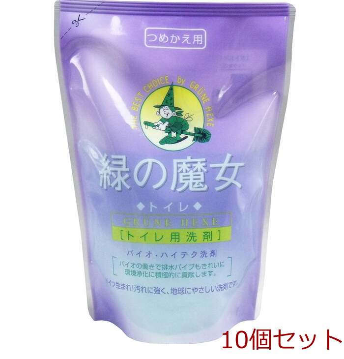 緑の魔女 トイレ用洗剤 詰替用 ３６０ｍＬ 10個セット-0
