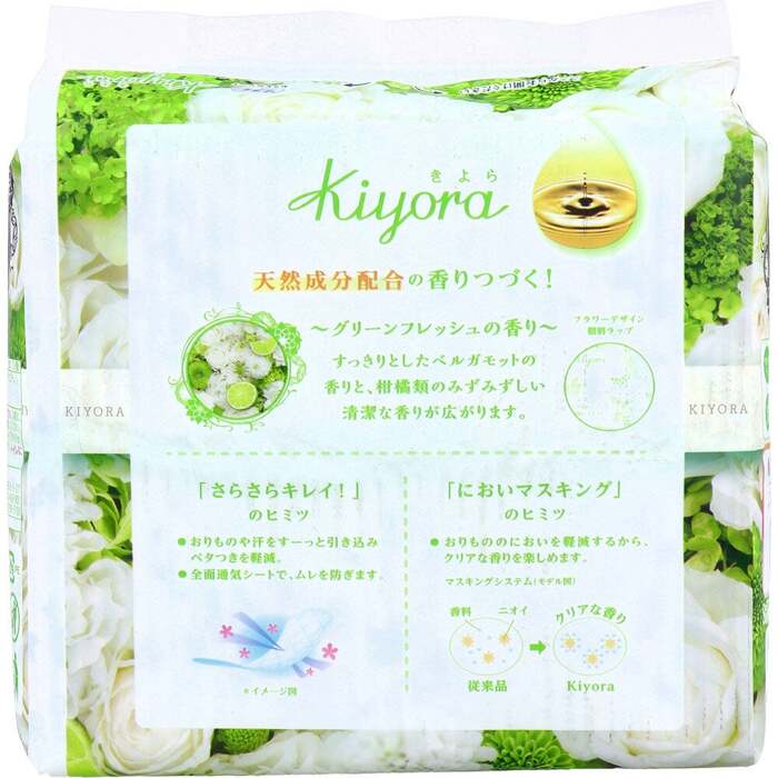 sofiKiyoraF bread ti liner fresh green. fragrance 72 piece insertion 6 set -1
