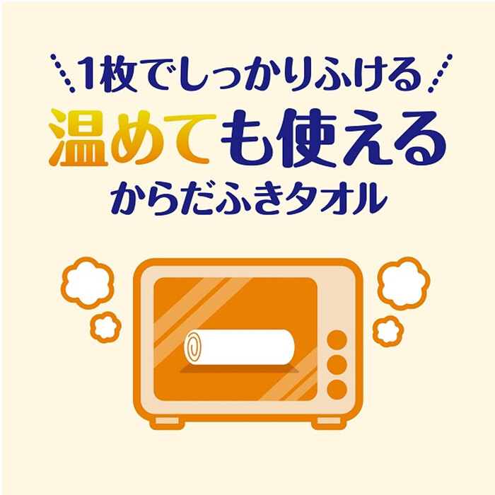 アクティ 温めても使える からだふきタオル 超大判 個包装 ２０本入 5セット-2