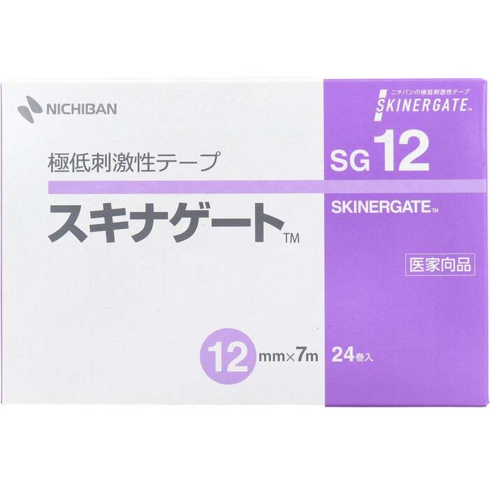 極低刺激性絆創膏 スキナゲート SG12 12mm×7m 24巻入-1