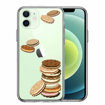 iPhone12 ケース クリア ビスケット スマホケース 側面ソフト 背面ハード ハイブリッド-0