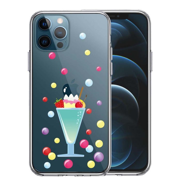 iPhone12Pro ケース クリア サンデー スマホケース 側面ソフト 背面ハード ハイブリッド-0