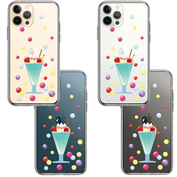 iPhone12Pro ケース クリア サンデー スマホケース 側面ソフト 背面ハード ハイブリッド-1