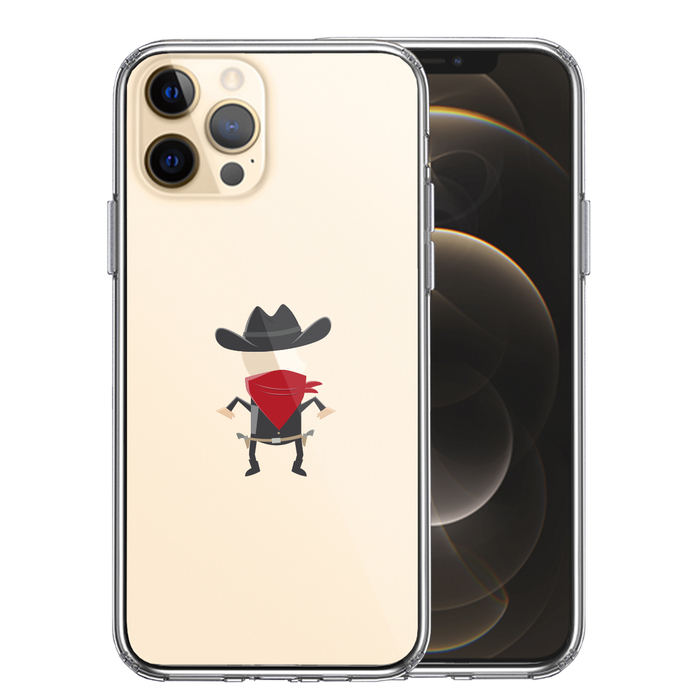 iPhone12Pro ケース クリア カウボーイ スマホケース 側面ソフト 背面ハード ハイブリッド-0