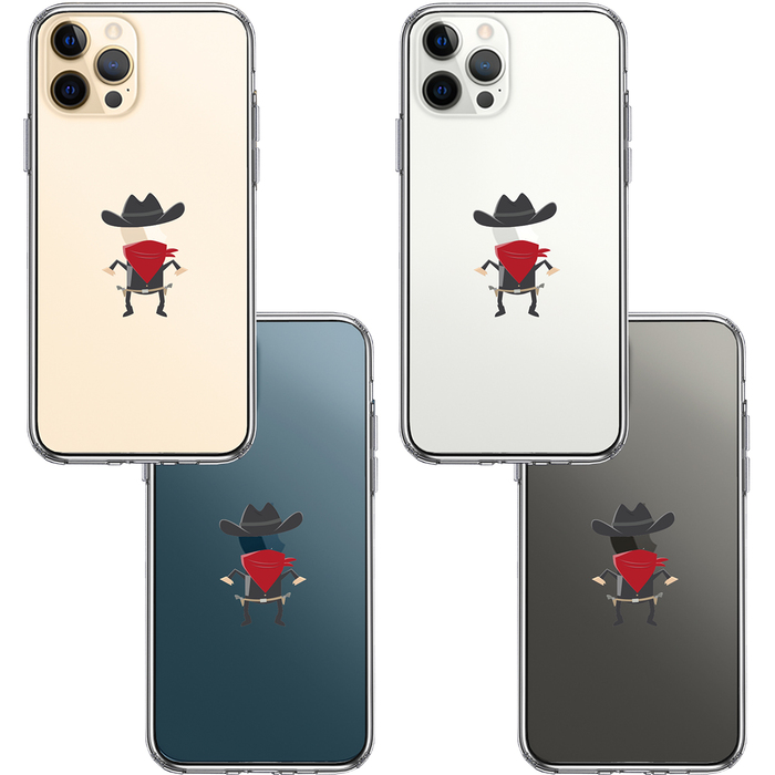 iPhone12Pro ケース クリア カウボーイ スマホケース 側面ソフト 背面ハード ハイブリッド-1