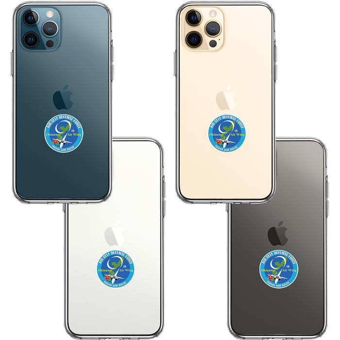 iPhone12Pro ケース クリア 第9航空団 記念 エンブレム スマホケース 側面ソフト 背面ハード ハイブリッド-1